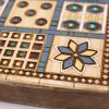 Juego-real-UR-Nanar-L230A-azul-oro-04 juego de madera tallada UR nanar | juego histórico | juego de mesa de madera | juego artesanal | Hecho a mano | La Plazoleta