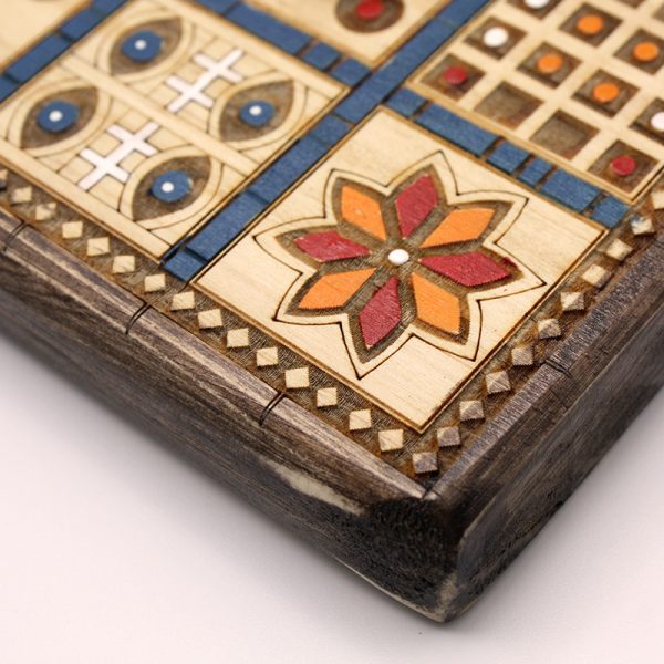 Tablero de madera del juego ur Utu | juego histórico | juego de mesa de madera | juego artesanale | Hecho a mano | La Plazoleta