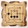Juego el Molino hecho de madera | ajedrez y damas de madera | dominos artesanales | Producto artesanal | estrategia | juegos de mesa históricos | Laplazoleta Madrid