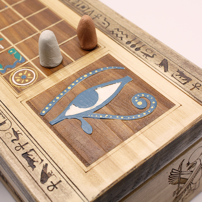 caja del juego senet atiya de madera tallada | juego de damas en madera | juegos de mesa artesanales | juego de damas en madera | juego piezas de madera | artesanía online