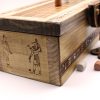 caja del juego senet atiya de madera tallada | juego de damas en madera | juegos de mesa artesanales | juego de damas en madera | juego piezas de madera | artesanía online