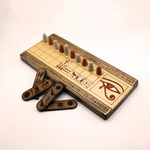 juego senet neith de madera tallada | juego de damas en madera | juegos de mesa artesanales | juego de damas en madera | juego piezas de madera | artesanía online