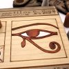 juego senet neith de madera tallada | juego de damas en madera | juegos de mesa artesanales | juego de damas en madera | juego piezas de madera | artesanía online