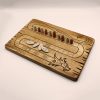 Tablero hecho a mano juego Senet Valhalla | juego piezas de madera | parchís madera |juegos de mesa de madera con canicas |juego de mesa torre de madera | Ajedrez | La Plazoleta Madrid
