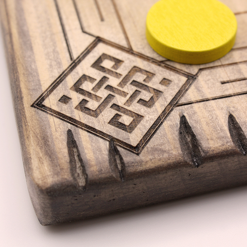 Tablero de madera del Juego de mesa hecho a mano Baghchal | ajedrez y damas de madera | dominos artesanales | Producto artesanal | estrategia | juegos de mesa históricos | Laplazoleta Madrid