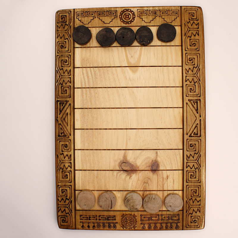 Set completo juego Puluc Aruma | juego damas madera | juego mesa madera | juego de mesa parchís madera | juegos de mesa artesanales en madera | productos artesanales online