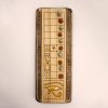Juego pirograbado Senet Aammes amarillo | ajedrez y damas de madera | dominos artesanales | Producto artesanal | estrategia | juegos de mesa históricos | Laplazoleta Madrid