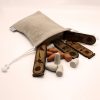 Piezas del juego senet aahmes de madera tallada | juego de damas en madera | juegos de mesa artesanales | juego de damas en madera | juego piezas de madera | artesanía online