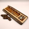 Tablero del juego de mesa Senet Maat | juego histórico | juego de mesa de madera | juego artesanale | Hecho a mano | La Plazoleta