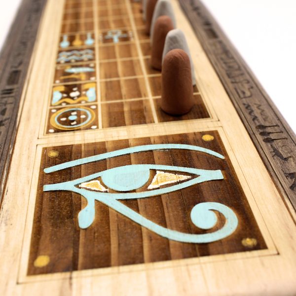 Tablero del juego de mesa Senet Maat | juego histórico | juego de mesa de madera | juego artesanale | Hecho a mano | La Plazoleta