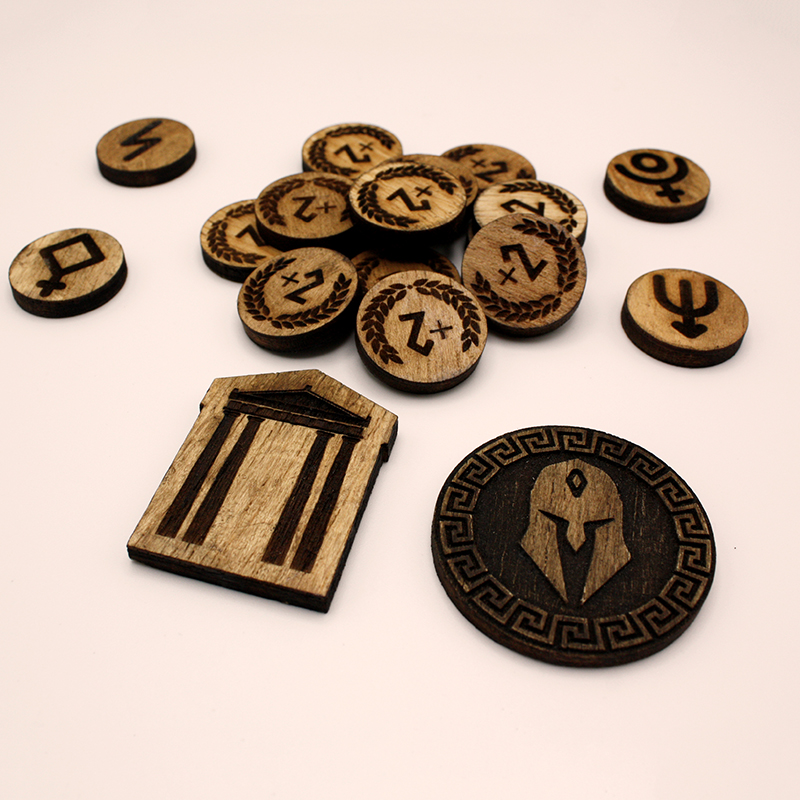Piezas de madera del juego Dominari | Producto artesanal | La PLazoleta