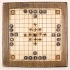 Tablero de madera hecho a mano del juego Hnefatal Bjorn | ajedrez y damas de madera | dominos artesanales | Producto artesanal | estrategia | juegos de mesa históricos | Laplazoleta Madrid